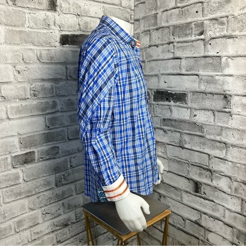 Robert Graham X Flip Cuff Plaid Checked Shirt - Picture 3 of 10